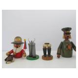 Vintage Wood German Smoker Doll Lot #2 Vintage Wood German Smoker Doll Lot #2