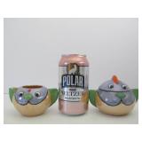 Mid Century Lusterware Anthropomorphic Bird Creamer & Sugar Bowl Mid Century Lusterware Anthropomorphic Bird Creamer & Sugar Bowl