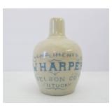 Original Antique Miniature Stoneware I.W. HARPER Advertising Whiskey Jug Original Antique Miniature Stoneware I.W. HARPER Advertising Whiskey Jug