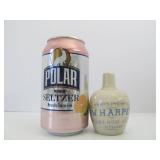 Original Antique Miniature Stoneware I.W. HARPER Advertising Whiskey Jug Original Antique Miniature Stoneware I.W. HARPER Advertising Whiskey Jug