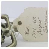 Antique US Marked 1911 Spurs - Signed A.B. Antique US Marked 1911 Spurs - Signed A.B.