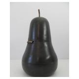 Antique Wooden Pear-Shaped Tea Safe w/Key Antique Wooden Pear-Shaped Tea Safe w/Key
