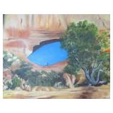 Framed Signed Southwestern / New Mexico Oil on Canvas Landscape Painting Framed Signed Southwestern / New Mexico Oil on Canvas Landscape Painting
