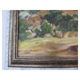 Framed Signed Southwestern / New Mexico Oil on Canvas Landscape Painting Framed Signed Southwestern / New Mexico Oil on Canvas Landscape Painting