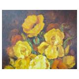 Very Nice Large Vintage Oil on Canvas Still Life Painting by Miller Smith Very Nice Large Vintage Oil on Canvas Still Life Painting by Miller Smith