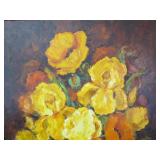 Very Nice Large Vintage Oil on Canvas Still Life Painting by Miller Smith Very Nice Large Vintage Oil on Canvas Still Life Painting by Miller Smith