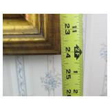 Framed Signed Vintage Oil on Canvas Painting - Farmhouse by River Framed Signed Vintage Oil on Canvas Painting - Farmhouse by River