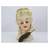 Group of Mid Century 1950's era Lady Head Vases Group of Mid Century 1950's era Lady Head Vases