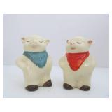 Group of SHAWNEE Pigs Cat & Elephant Cream Pitchers & Salt / Pepper Shaker Set Group of SHAWNEE Pigs Cat & Elephant Cream Pitchers & Salt / Pepper Shaker Set