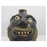 Excellent Signed Stoneware Face Jug by Marie Rogers Excellent Signed Stoneware Face Jug by Marie Rogers