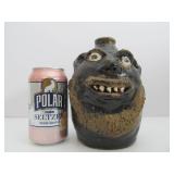 Excellent Signed Stoneware Face Jug by Marie Rogers Excellent Signed Stoneware Face Jug by Marie Rogers