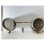 LARGE Vintage Dual VESTA Nautical Boat or Ship Floodlight Set LARGE Vintage Dual VESTA Nautical Boat or Ship Floodlight Set