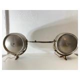 LARGE Vintage Dual VESTA Nautical Boat or Ship Floodlight Set LARGE Vintage Dual VESTA Nautical Boat or Ship Floodlight Set