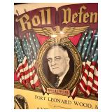 Orignal 1941 WW2 'Honor Roll Defenders of the USA' w/FDR - Anti-Tank Company Orignal 1941 WW2 'Honor Roll Defenders of the USA' w/FDR - Anti-Tank Company