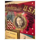 Orignal 1941 WW2 'Honor Roll Defenders of the USA' w/FDR - Anti-Tank Company Orignal 1941 WW2 'Honor Roll Defenders of the USA' w/FDR - Anti-Tank Company