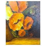 Very Nice Large Vintage Oil on Canvas Still Life Painting by Miller Smith Very Nice Large Vintage Oil on Canvas Still Life Painting by Miller Smith