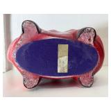 Wonderful HUGE Vintage Red Ceramic Piggy Bank Wonderful HUGE Vintage Red Ceramic Piggy Bank