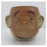 Vintage Stoneware Pottery Monkey Mug Vintage Stoneware Pottery Monkey Mug