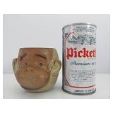 Vintage Stoneware Pottery Monkey Mug Vintage Stoneware Pottery Monkey Mug