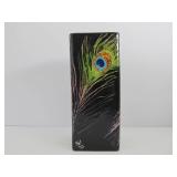 Lovely Signed Deep Purple Art Pottery Peacock Feather Vase Lovely Signed Deep Purple Art Pottery Peacock Feather Vase