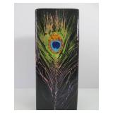 Lovely Signed Deep Purple Art Pottery Peacock Feather Vase Lovely Signed Deep Purple Art Pottery Peacock Feather Vase
