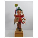 Excellent Wooden Holzkunst Christian Ulbricht German Musical Smoker Doll Excellent Wooden Holzkunst Christian Ulbricht German Musical Smoker Doll