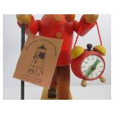 Excellent Wooden Holzkunst Christian Ulbricht German Musical Smoker Doll Excellent Wooden Holzkunst Christian Ulbricht German Musical Smoker Doll