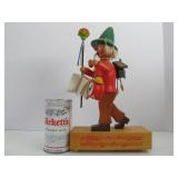 Excellent Wooden Holzkunst Christian Ulbricht German Musical Smoker Doll Excellent Wooden Holzkunst Christian Ulbricht German Musical Smoker Doll