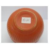 Group of Vintage Orange & Yellow Stoneware Mixing Bowls Group of Vintage Orange & Yellow Stoneware Mixing Bowls