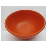 Group of Vintage Orange & Yellow Stoneware Mixing Bowls Group of Vintage Orange & Yellow Stoneware Mixing Bowls
