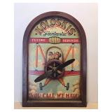 Vintage Style Wooden Nautical 'Fantastic Flying Services' Airplane Sign Vintage Style Wooden Nautical 'Fantastic Flying Services' Airplane Sign