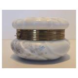 Larger Size Vintage WAVECREST Hand Painted Hinged Dresser Box Larger Size Vintage WAVECREST Hand Painted Hinged Dresser Box