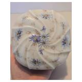 Larger Size Vintage WAVECREST Hand Painted Hinged Dresser Box Larger Size Vintage WAVECREST Hand Painted Hinged Dresser Box