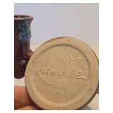 Nice Pair of Signed ROSEVILLE Art Pottery Candle Stands Nice Pair of Signed ROSEVILLE Art Pottery Candle Stands