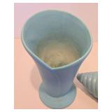 2 Excellent Signed Vintage VAN BRIGGLE Blue Art Pottery Vases 2 Excellent Signed Vintage VAN BRIGGLE Blue Art Pottery Vases