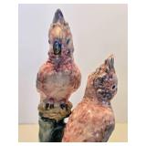 Large Size Old Vintage STANGL Art Pottery Cockatoo Bird Figurine Large Size Old Vintage STANGL Art Pottery Cockatoo Bird Figurine