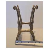 Vintage Gilt Cast Iron Musical Magazine Rack or Sheet Music Holder Vintage Gilt Cast Iron Musical Magazine Rack or Sheet Music Holder