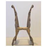 Vintage Gilt Cast Iron Musical Magazine Rack or Sheet Music Holder Vintage Gilt Cast Iron Musical Magazine Rack or Sheet Music Holder