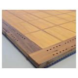 Nice Large Handmade Multi-Wood Inlaid Cribbage Board Nice Large Handmade Multi-Wood Inlaid Cribbage Board