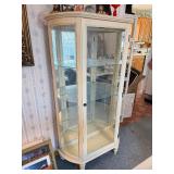 Nice Vintage Curved Glass China/Curio Cabinet Nice Vintage Curved Glass China/Curio Cabinet