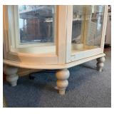 Nice Vintage Curved Glass China/Curio Cabinet Nice Vintage Curved Glass China/Curio Cabinet