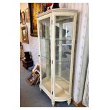 Nice Vintage Curved Glass China/Curio Cabinet Nice Vintage Curved Glass China/Curio Cabinet