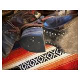 Group of Vintage Old Western Gear - Boots w/Old Spurs, Lassos & Hats Group of Vintage Old Western Gear - Boots w/Old Spurs, Lassos & Hats