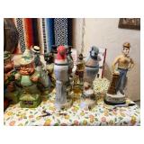 LARGE Lot of Vintage Beam & other Whiskey Decanters #1 LARGE Lot of Vintage Beam & other Whiskey Decanters #1