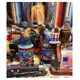 LARGE Lot of Vintage Beam & other Whiskey Decanters #1 LARGE Lot of Vintage Beam & other Whiskey Decanters #1