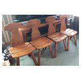Very Nice Set of 4 Vintage Quality Thick Bentwood Side chairs Very Nice Set of 4 Vintage Quality Thick Bentwood Side chairs
