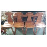 Very Nice Set of 4 Vintage Quality Thick Bentwood Side chairs Very Nice Set of 4 Vintage Quality Thick Bentwood Side chairs