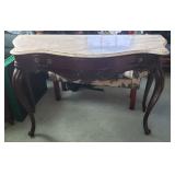 Excellent Quality & Condition Marble Top Console Table by Weiman Excellent Quality & Condition Marble Top Console Table by Weiman