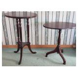 2 Vintage 1940's-1950's Side Tables - One Mersman Tilt-Top 2 Vintage 1940's-1950's Side Tables - One Mersman Tilt-Top