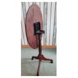 2 Vintage 1940's-1950's Side Tables - One Mersman Tilt-Top 2 Vintage 1940's-1950's Side Tables - One Mersman Tilt-Top